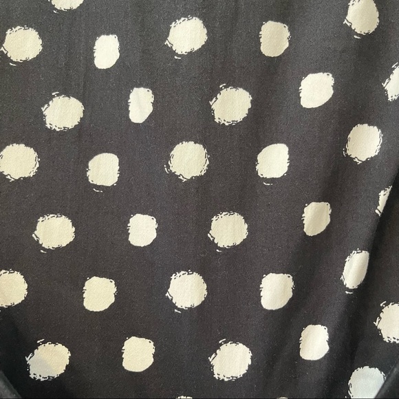 American Living women’s plus polka dot A-line tie front dress, 14 - Picture 6 of 7